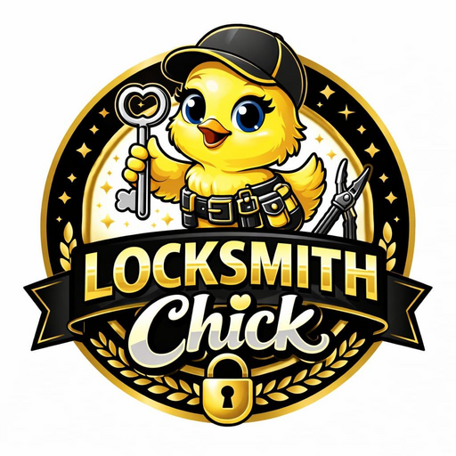 Locksmith Chick logo — woman-owned NW Florida locksmith