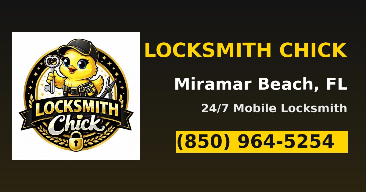 Locksmith Chick — 24/7 locksmith in Miramar Beach, FL — call (850) 964-5254