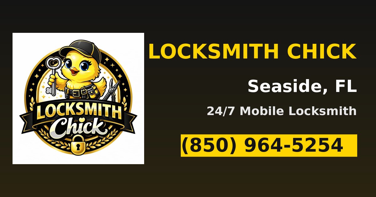 Locksmith Chick — 24/7 locksmith in Seaside, FL — call (850) 964-5254